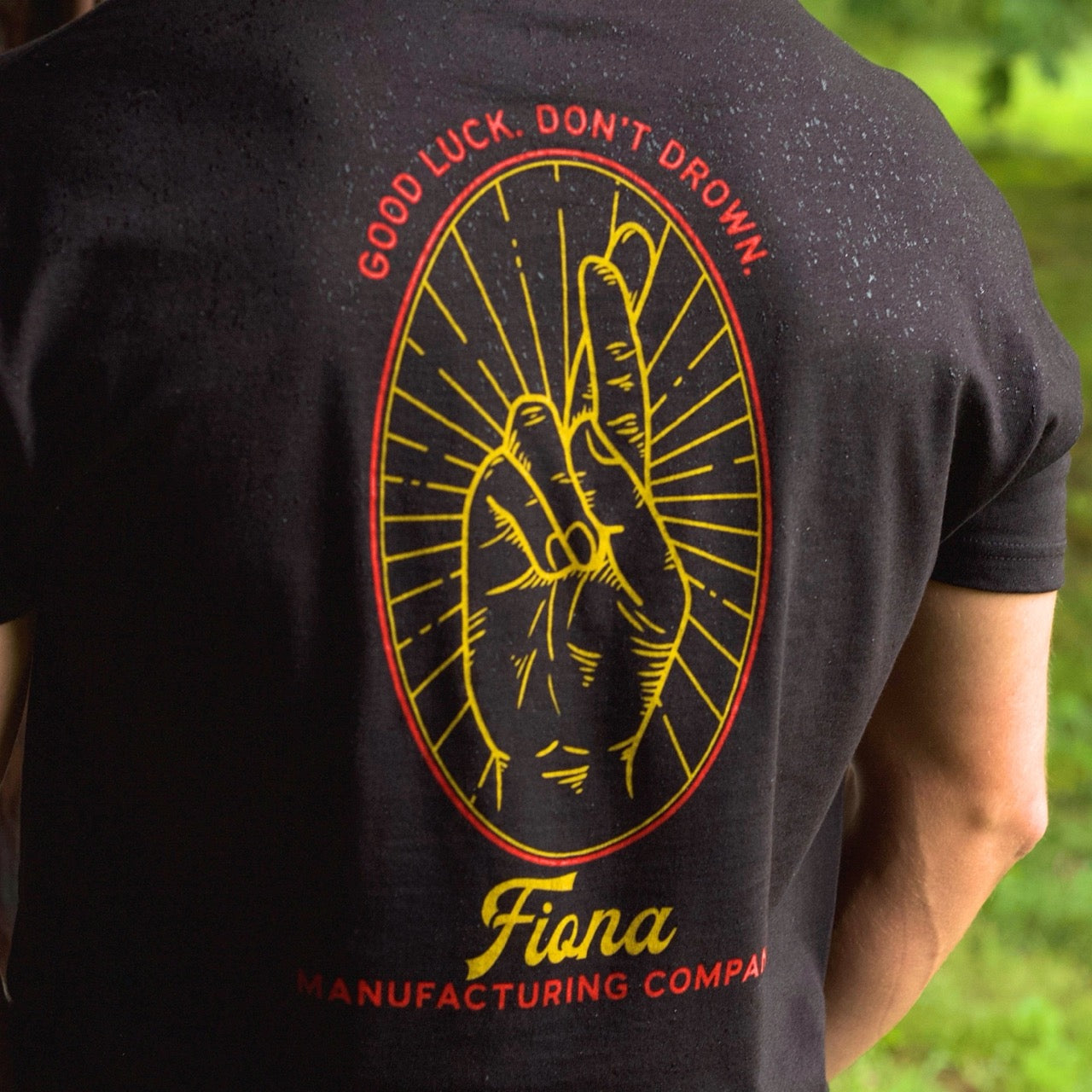 Good Luck, Don't Drown Tee Pigment Black
