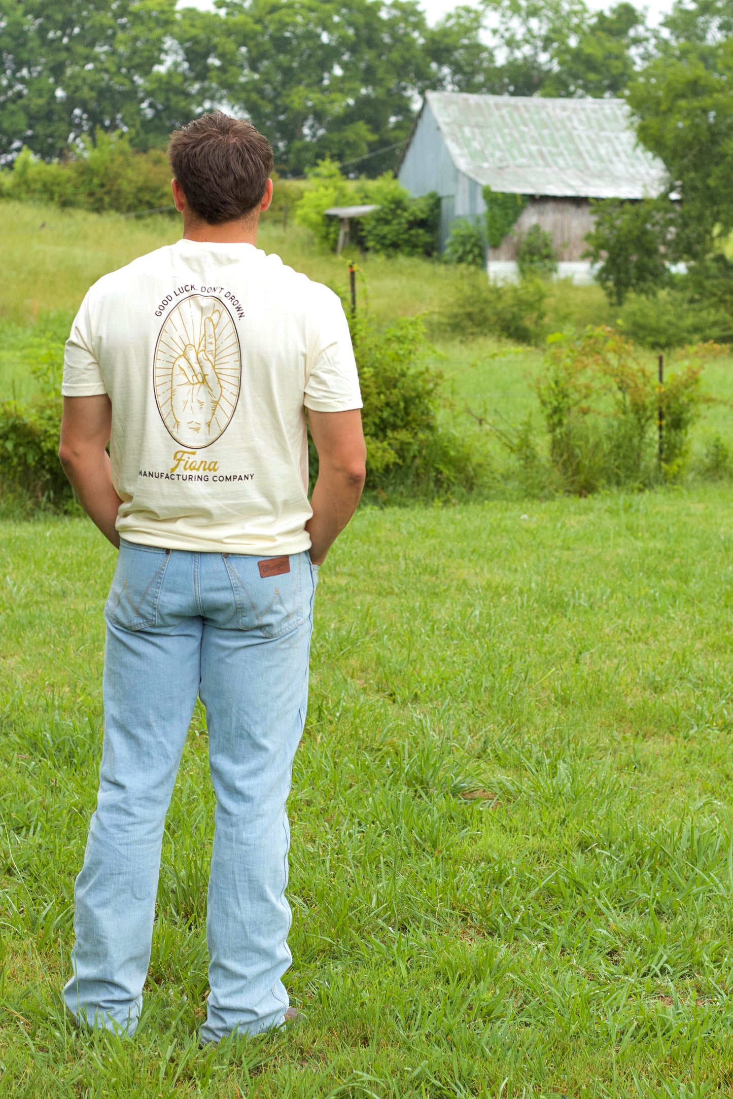 Good Luck, Don't Drown Tee Vintage White
