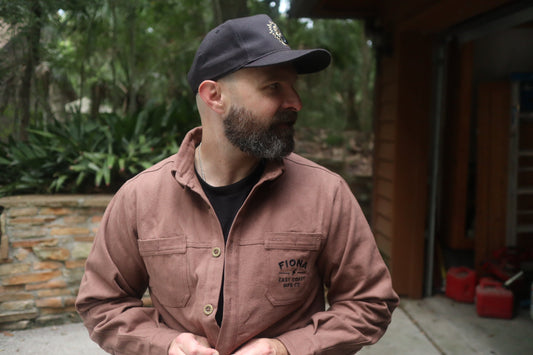 Travis Lee, sporting  The Travail Canvas Jacket