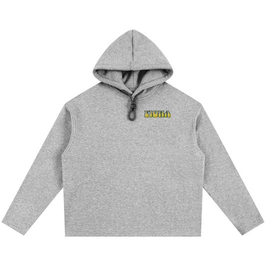 Good Company Premium Fleece Hoodie - Flower Gray