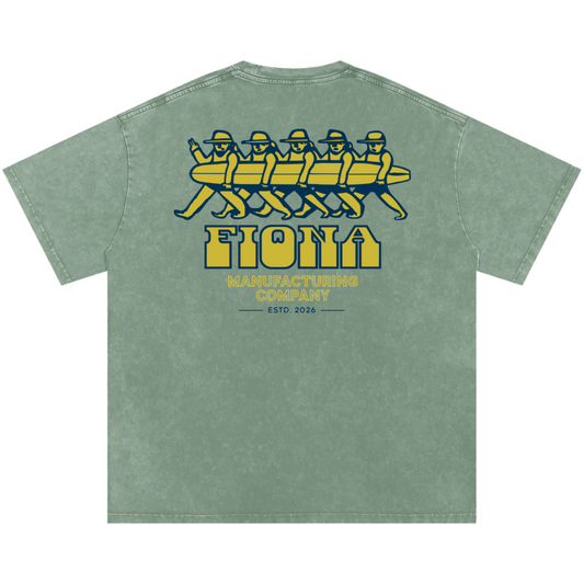 Good Company Snow Washed Tee - Bean Green