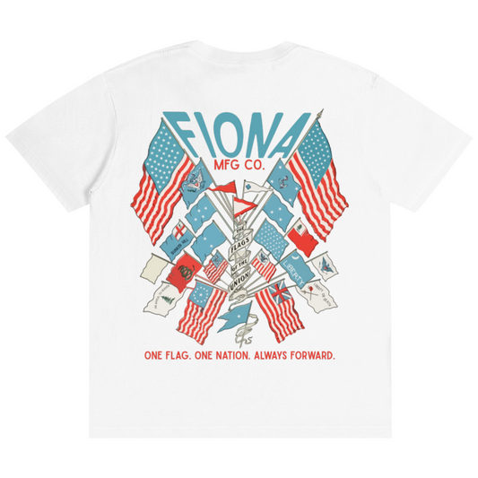 Flags of the Union Tee - White