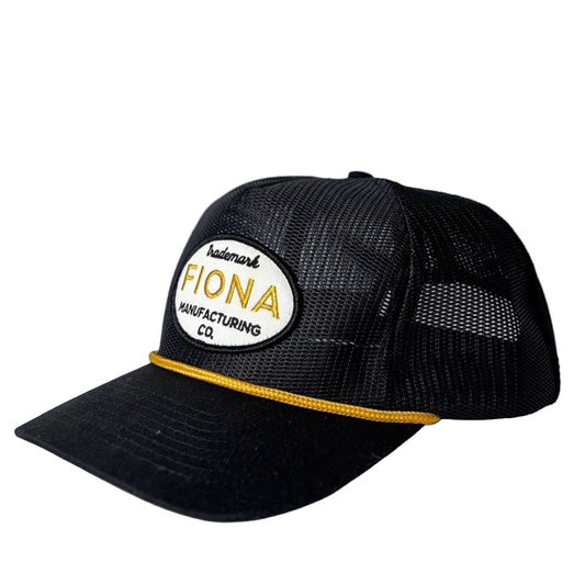 Fiona Trademark Trucker Hat - Black