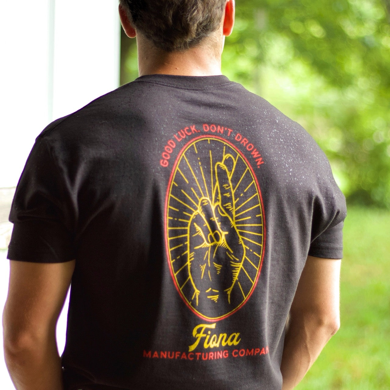 Good Luck, Don't Drown Tee Pigment Black