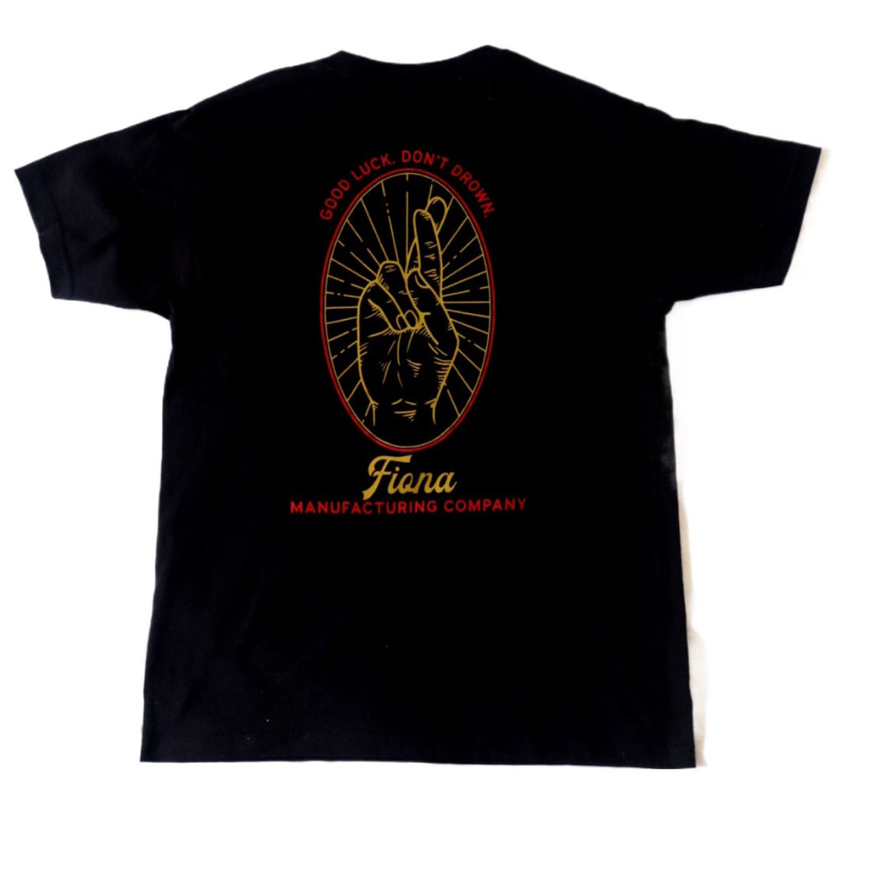 Good Luck, Don't Drown Tee Pigment Black