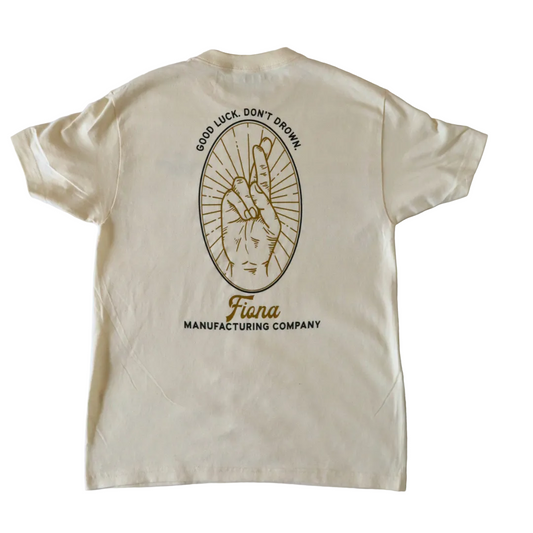 Good Luck, Don't Drown Tee Vintage White
