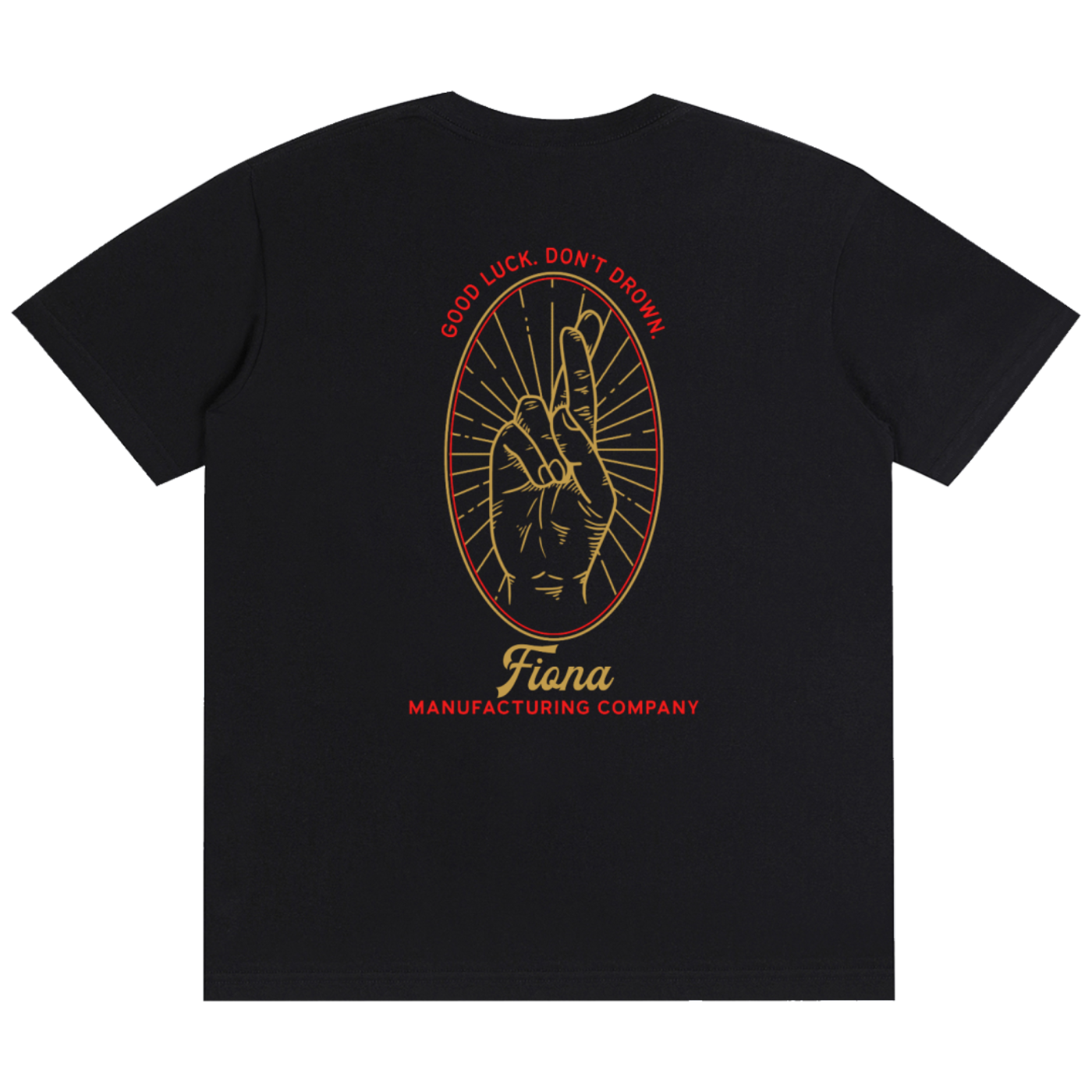 Good Luck, Don't Drown Tee - Pigment Black