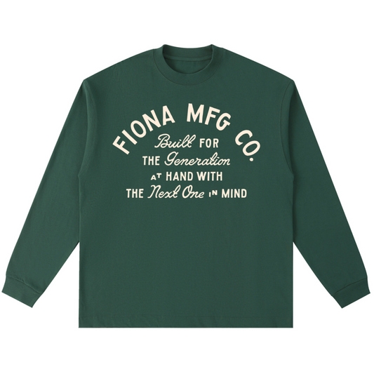 The Company Standard Long Sleeve Tee - Forest Green
